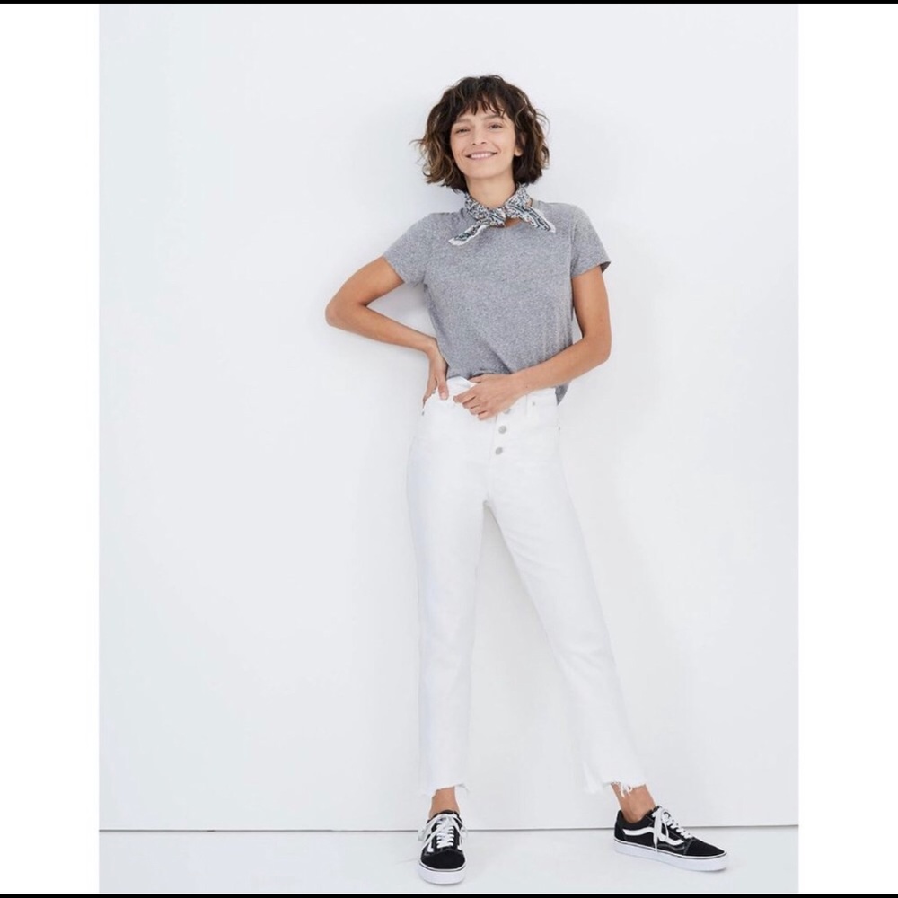 The petite perfect vintage crop Jean in white P23